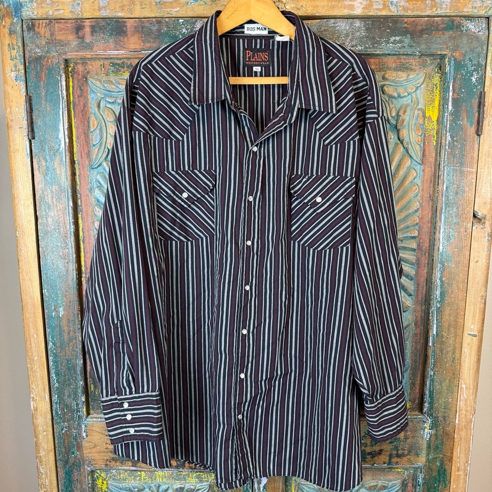 Vintage Pearl snap Plains Western Wear shirt